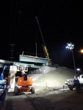 Nighttime construction on I-295 South 