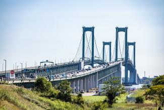 View of the Delaware Memorial Bridge 