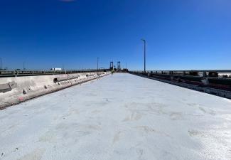completed Phase 1 road surface on DMB northbound lanes