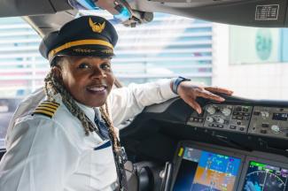 captain claiborne cockpit photo