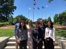 2022 DRBA interns pictured at Veterans Memorial Park